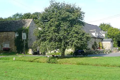 Photo of The King's Head Inn, a pub near Bledington in the Cotswolds, Gloucestershire, south west England.