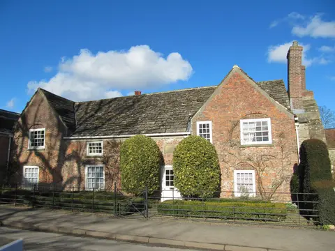Photo of Shandy Hall, a house near Coxwold in the North York Moors, North Yorkshire, northern England.