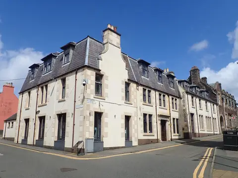 Photo of Stornoway, a village in Na h-Eileanan Siar, the Scottish Highlands and Islands.