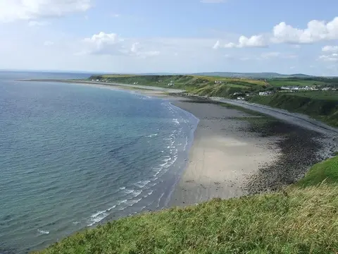 Photo of Monreith Beach, a beach near Whithorn, Dumfries and Galloway, southern Scotland.