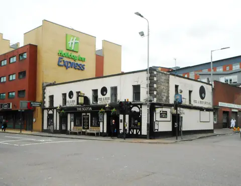 Photo of The Scotia Bar, a pub in Glasgow, central Scotland.