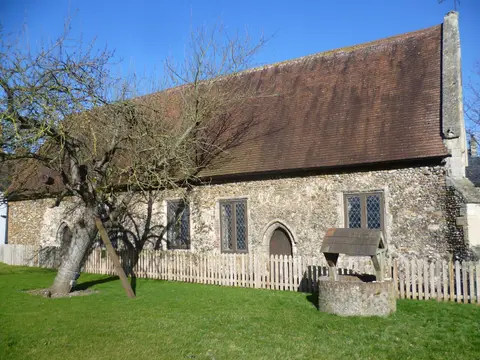 Photo of Duxford Chapel, a ruined chapel near Linton, Cambridgeshire, eastern England.