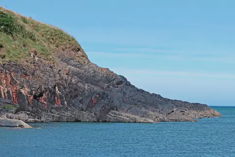 Photo of Ceibwr Bay, a cove near Cardigan, Pembrokeshire, south west Wales.