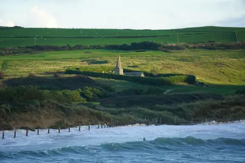 Photo of Daymer Bay, a swimming spot near Padstow, Cornwall, south west England.