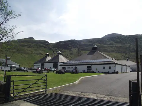 Photo of Isle of Arran Distillery, a distillery near Lochranza in North Arran, North Ayrshire, southern Scotland.