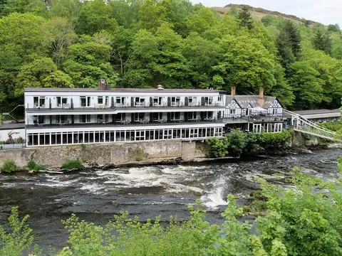 Photo of The Chainbridge Hotel, a pub near Berwyn in the Clwydian Range & Dee Valley, Denbighshire, north Wales.