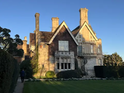 Photo of Hambleton Hall, a restaurant in Rutland, central England.