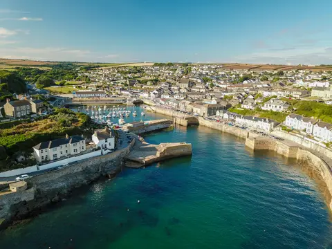 Photo of Porthleven, a village in Cornwall, south west England.