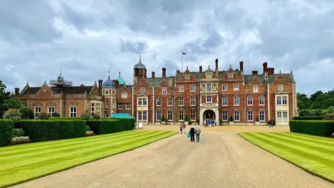 Photo of Sandringham House, a Grade II* registered house & garden near King's Lynn, Norfolk, eastern England.
