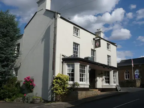 Photo of The Whyte Melville, a pub near Boughton, Northamptonshire, central England.