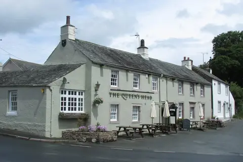 Photo of The Queen's Head Inn, a pub near Askham in the Lake District, Cumbria, north west England.