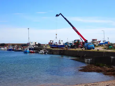 Photo of Boddam, a village in Aberdeenshire, north east Scotland.
