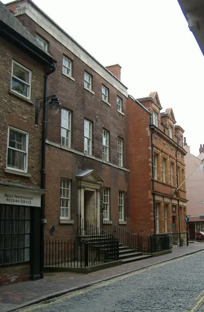 Photo of Maister House, a house & garden near Kingston upon Hull, East Riding of Yorkshire, northern England.