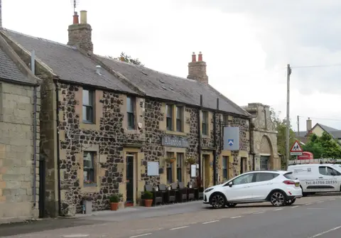 Photo of Allanton Inn, a pub in the Scottish Borders, southern Scotland.