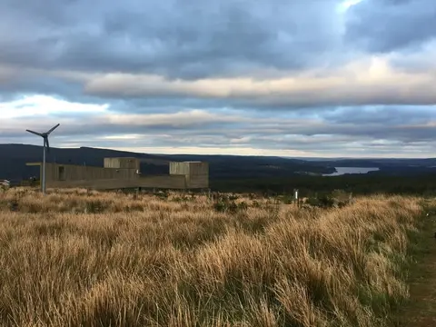 Photo of Kielder Observatory, a visitor attraction in Northumberland, north east England.