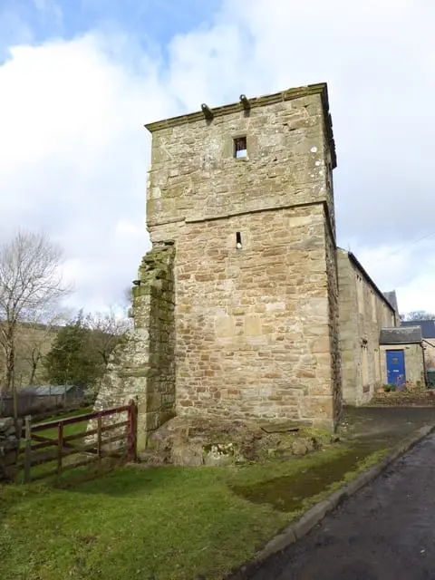 Photo of Ninebanks tower house, a ruined tower house near Allendale in the North Pennines, Northumberland, north east England.