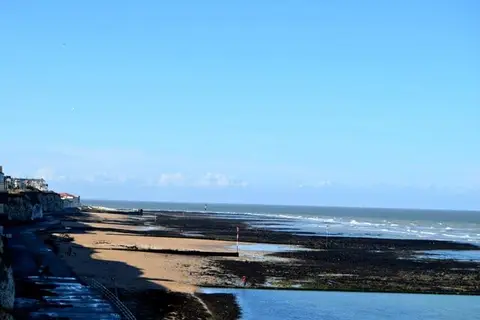 Photo of Walpole Bay, Margate, a swimming spot near Broadstairs, Kent, south east England.