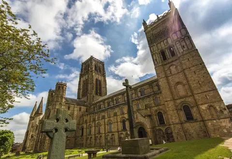 Photo of Durham Cathedral, a church in County Durham, north east England.