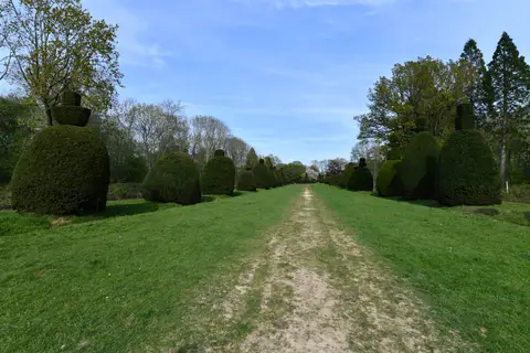 Photo of Clipsham Yew Tree Avenue, a garden in Rutland, central England.