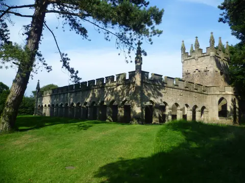 Photo of Auckland Castle Park, a Grade II* registered house & garden near Bishop Auckland, County Durham, north east England.