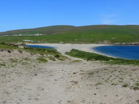 Photo of St Ninian's Isle, an island in the Shetland Islands, the Scottish Highlands and Islands.