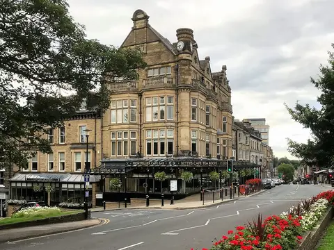 Photo of Bettys Cafe Tea Rooms, a visitor attraction near Harrogate, North Yorkshire, northern England.
