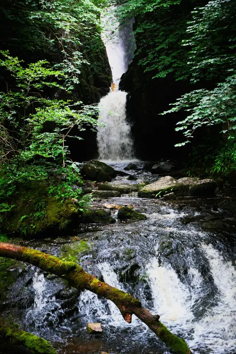 Photo of Catrigg Force, a waterfall near Stainforth in the Yorkshire Dales, North Yorkshire, northern England.