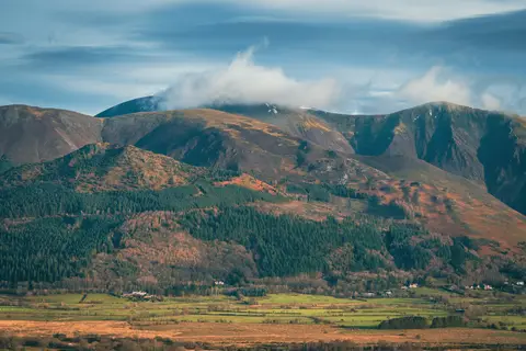 Photo: Skiddaw, a 930m Lake District fell near Applethwaite, Cumbria, north west England.