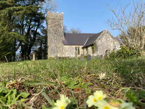 Photo of St Andrew's Church, Penrice, a church in Gower, Swansea, south west Wales.