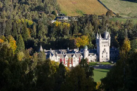 Photo of Balmoral Castle Grounds, a garden near Crathie in the Cairngorms, Aberdeenshire, north east Scotland.