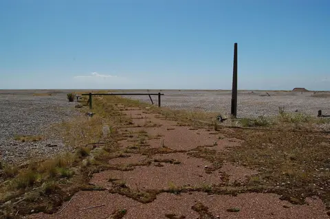 Photo of Orford Ness, a nature reserve in Suffolk, eastern England.