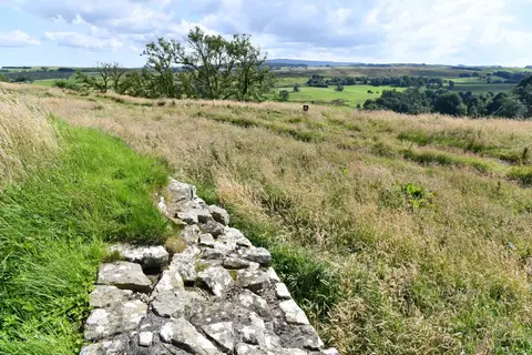 Photo of Birdoswald, a Roman fort near Haltwhistle, Cumbria, north west England.