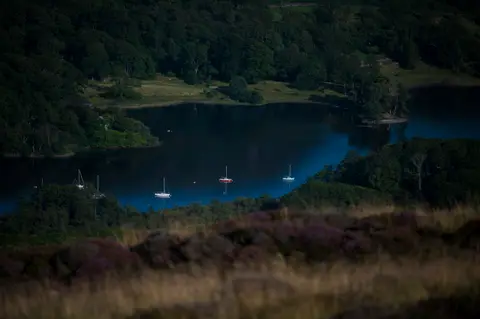 Photo of Coniston Water, a Lake in the Lake District, Cumbria, north west England.