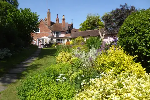 Photo of The Mill Garden, a garden in Warwickshire, central England.