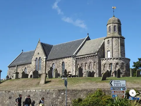 Photo of St Athernase Church, Leuchars, a church in Fife, central Scotland.