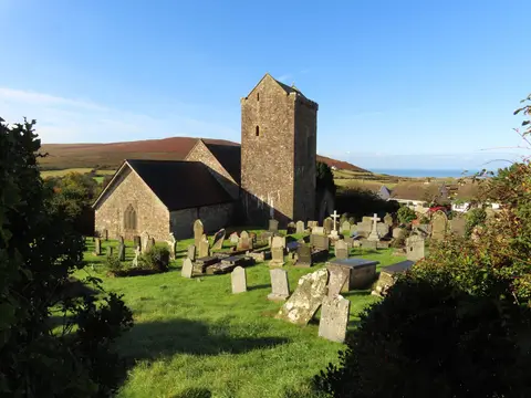 Photo of Llangennith, a village in Gower, Swansea, south west Wales.