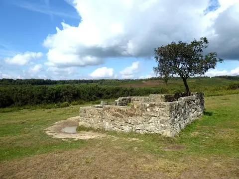 Photo of Airman's Grave, a landmark near Fletching in the High Weald, East Sussex, south east England.