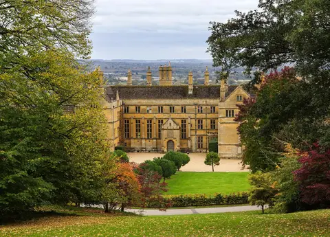 Photo of Batsford Arboretum, a Grade II* registered house & garden near Bourton-on-the-Hill, Gloucestershire, south west England.
