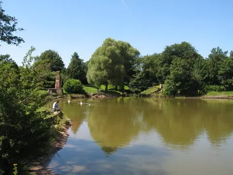 Photo of Princes Park, a Grade II* registered house & garden near Liverpool, Merseyside, north west England.