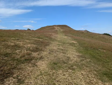 Photo of Earl's Hill, a nature reserve near Pontesbury, Shropshire, central England.