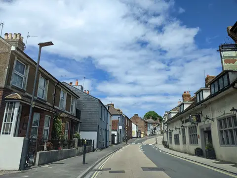 Photo of Brading, a village in the Isle of Wight, south east England.
