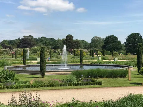 Photo of Trentham Gardens, a Grade II* registered house & garden near Barlaston, Staffordshire, central England.