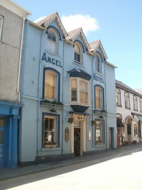 Photo of The Angel Inn (Llandeilo), a pub in Carmarthenshire, south west Wales.