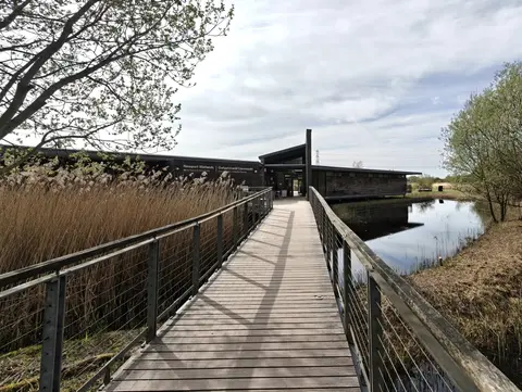 Photo of Newport Wetlands, a nature reserve in Newport, south east Wales.