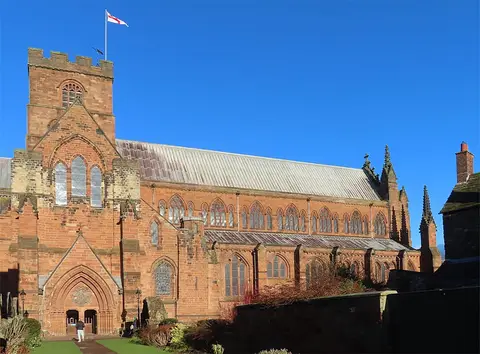 Photo of Carlisle Cathedral, a cathedral in Cumbria, north west England.