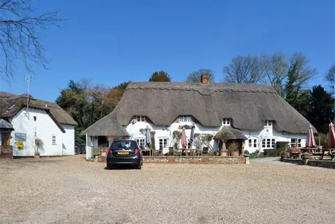 Photo of The Hatchet Inn, a pub near Lower Chute in the North Wessex Downs, Wiltshire, south west England.