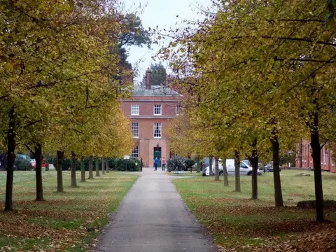 Photo of Cumberland Lodge, a Grade I registered house & garden near Eton, Berkshire, south east England.