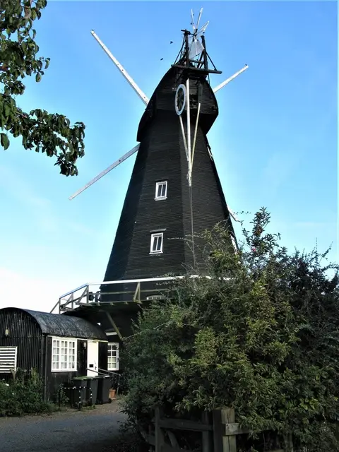 Photo of Herne Mill, a windmill in Kent, south east England.
