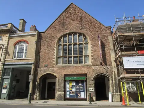 Photo of St George's Guildhall, an ancient site near King's Lynn, Norfolk, eastern England.