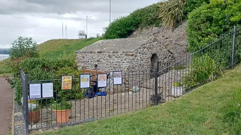 Photo of St Trillo's Chapel, a church near Rhos-on-Sea, Conwy, north Wales.